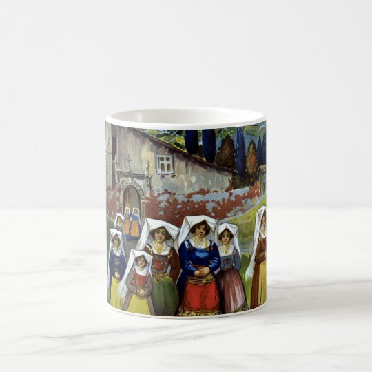 Vintage Travel, Women of Abruzzo, Italy Coffee Mug