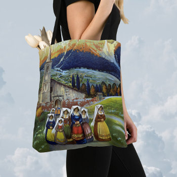 Vintage Travel  Women Of Abruzzo  Italy Tote Bag by YesterdayCafe at Zazzle