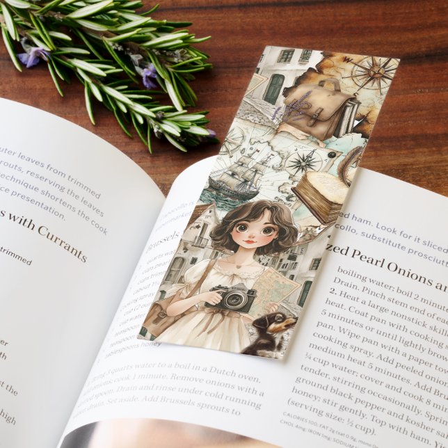 Vintage Traveler Girl With Camera Bookmarks (Book)