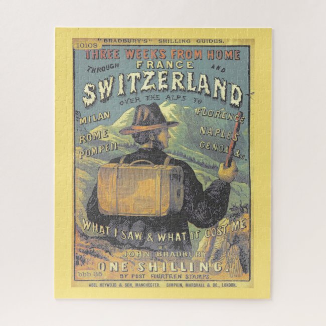 Vintage Travelers Guide to Switzerland Illustrated