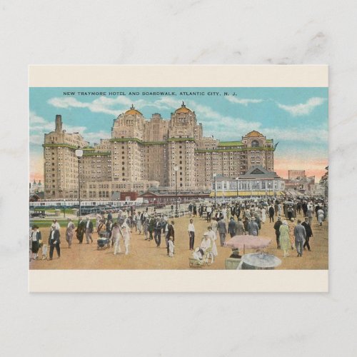 Vintage Traymore Hotel Atlantic City Postcard