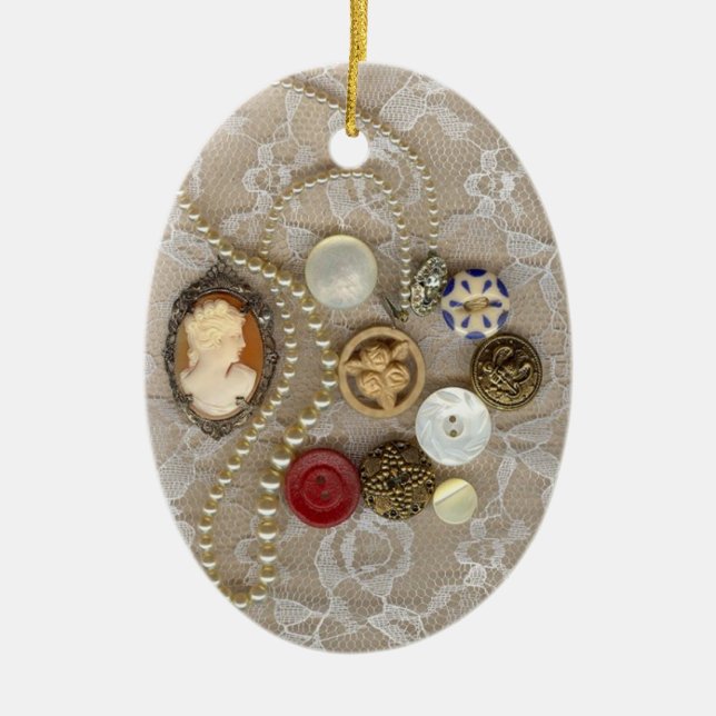 Vintage Treasures Ornament (Front)