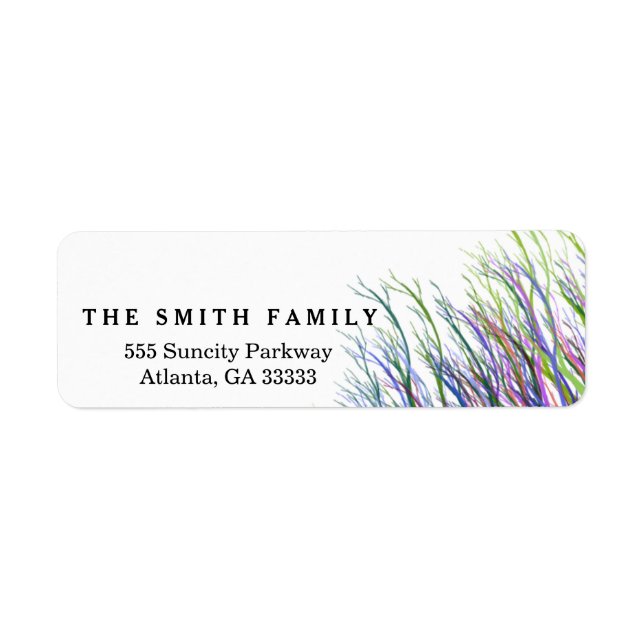Vintage Tree Branch Decorative Label (Front)