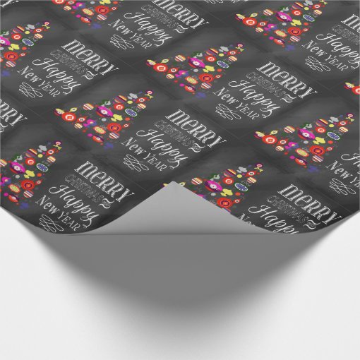 Chalkboard Christmas Wrapping Paper 