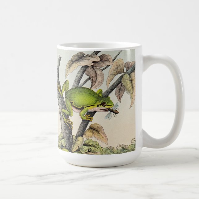 Vintage Tree Frog & Fly Coffee Mug (Right)
