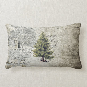 Vintage Tree Holiday Pillow