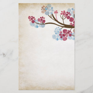 Vintage tree Stationery