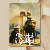 Vintage Trendy Grateful and Thankful Harvest