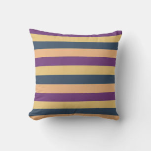 Vintage Trendy Stripes Pattern Throw Pillow