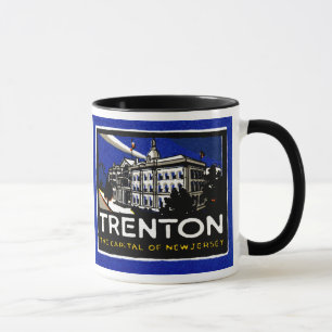 Vintage Trenton NJ Poster Mug