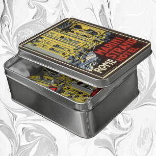 Vintage Trevi Fountain, Marini Strand Hotel, Rome Jigsaw Puzzle