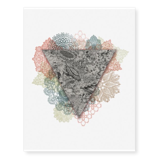 Vintage Triangle Temporary Tattoos (Front)