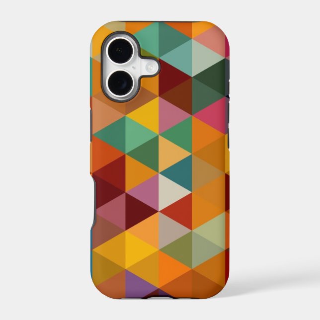 Vintage Triangles Pattern Background. Iphone Case (Back)