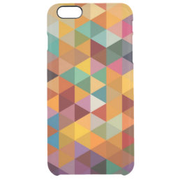 Vintage Triangles Pattern Background. Clear iPhone 6 Plus Case