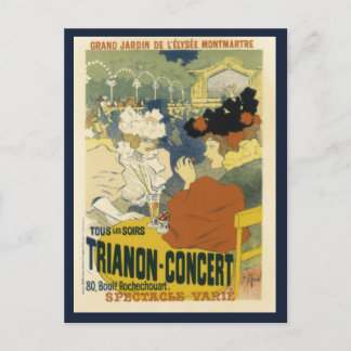 Vintage Trianon-Concert Advertisement Postcard