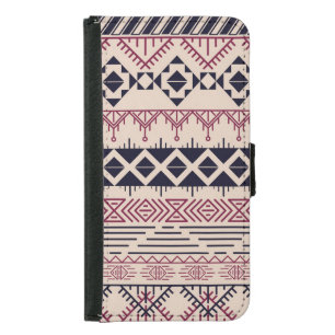 Vintage tribal Aztec background, ethnic pattern. Samsung Galaxy S5 Wallet Case