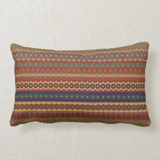 Vintage tribal aztec pattern lumbar pillow