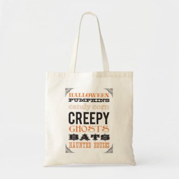 Vintage Trick Or Treat Halloween Tote by ericar70 at Zazzle