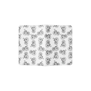 Vintage Tricycle Art Pattern Antique Tricycles Passport Holder