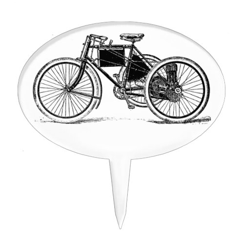 Vintage Tricycle Cake Topper