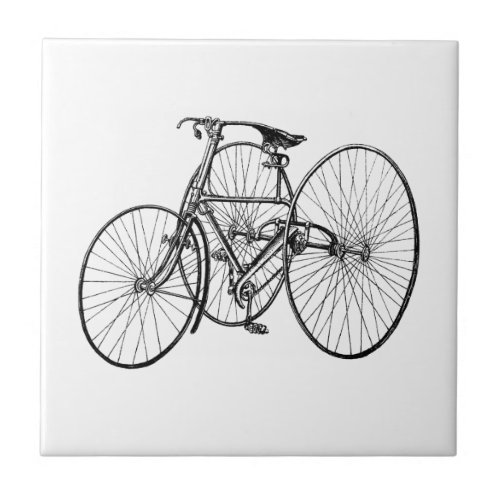 Vintage Tricycle _ Three wheel bicycle Tile