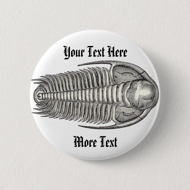 Vintage Trilobite Button (Front)