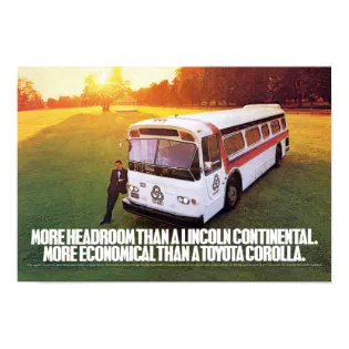 Vintage TriMet Bus Ad Poster