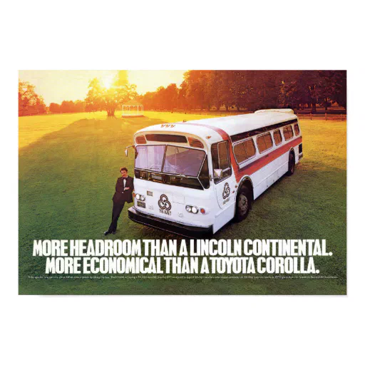 Vintage TriMet Bus Ad Poster
