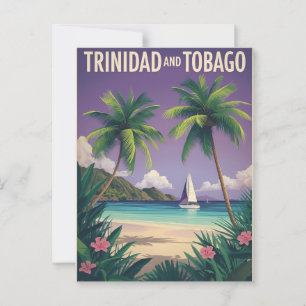 Vintage Trinidad and Tobago Travel Postcard