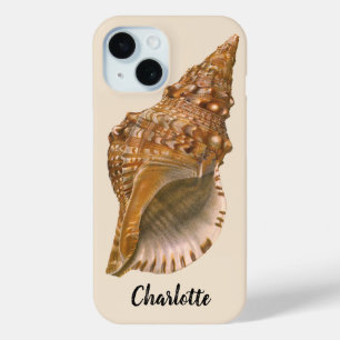 Vintage Triton Seashell Shell, Marine Ocean Animal iPhone 15 Case