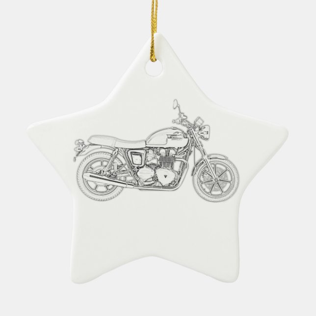 Vintage Triumph  Ceramic Ornament (Front)