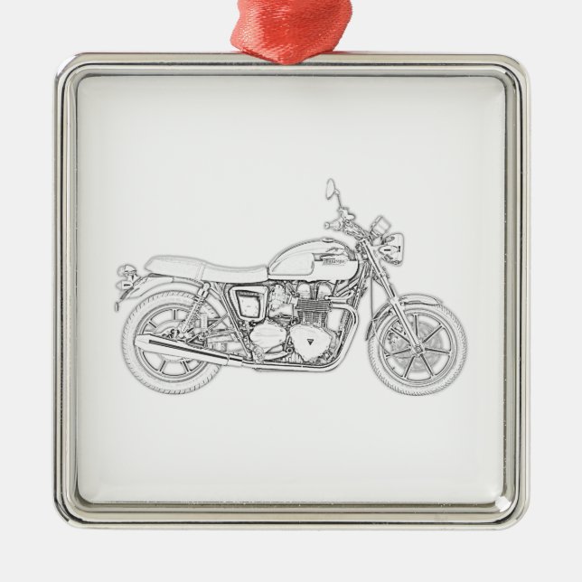 Vintage Triumph  Metal Ornament (Front)