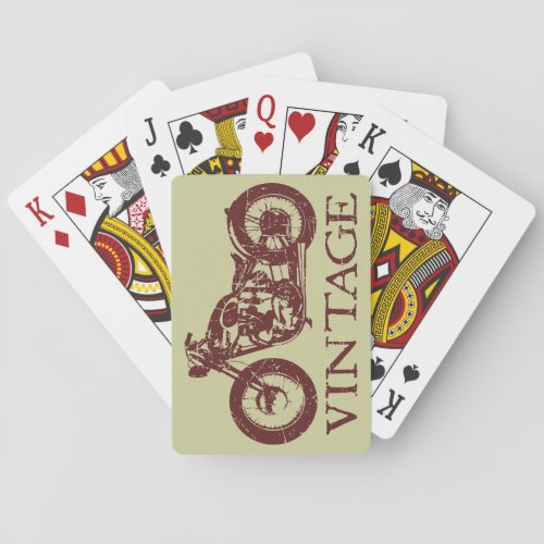 Vintage Triumph Poker Cards