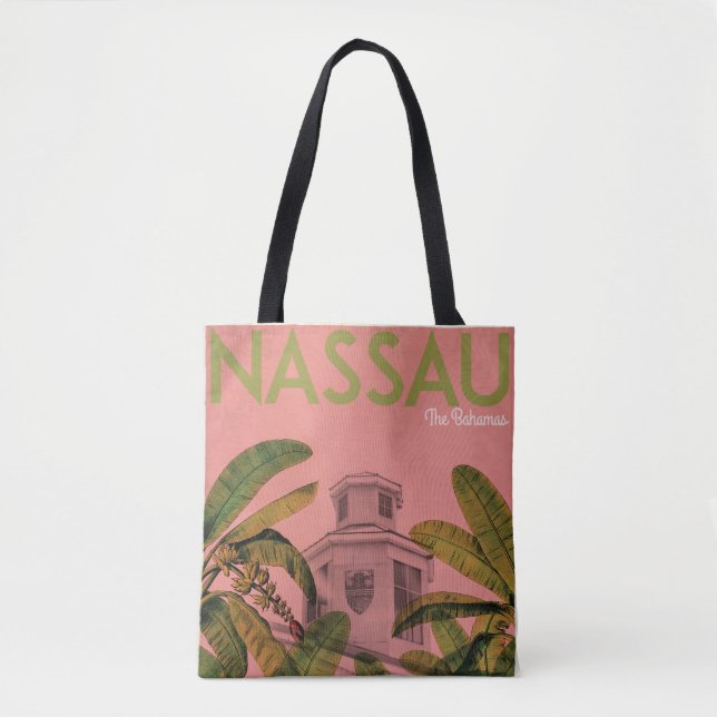 Vintage Tropical Bahamas Tote bag (Front)