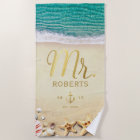 Vintage Tropical Beach Starfish Personalized Mr.
