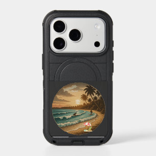 Vintage Tropical Beach Sunset iPhone 17 Pro Otterb Case
