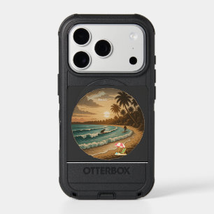 Vintage Tropical Beach Sunset iPhone 17 Pro Otterb Case