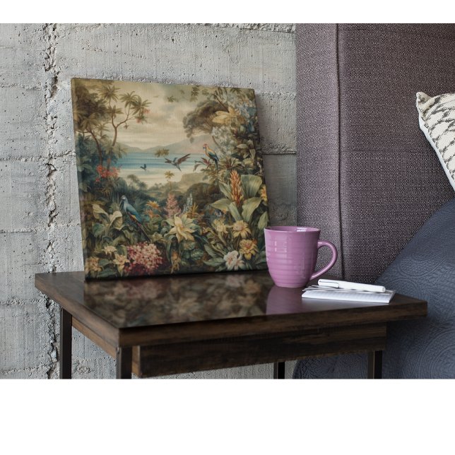 Vintage Tropical Bird Botanical Art | Luxury (Creator Uploaded)