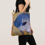 Vintage Tropical Blue Fish Coral Marine Ocean Life Tote Bag