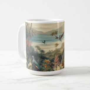 Vintage Tropical Botanical Art Luxury Fine Art Coffee Mug