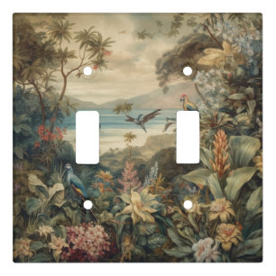 Vintage Tropical Botanical   Luxury Light Switch Cover