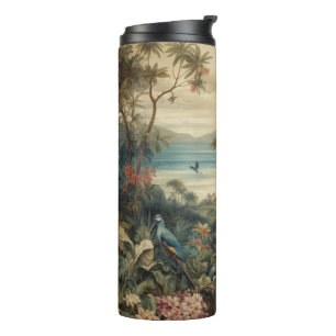 Vintage Tropical Botanical Paradise Art Thermal Tumbler