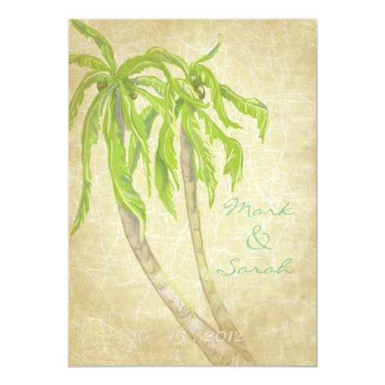 Vintage Tropical Breeze Invitation