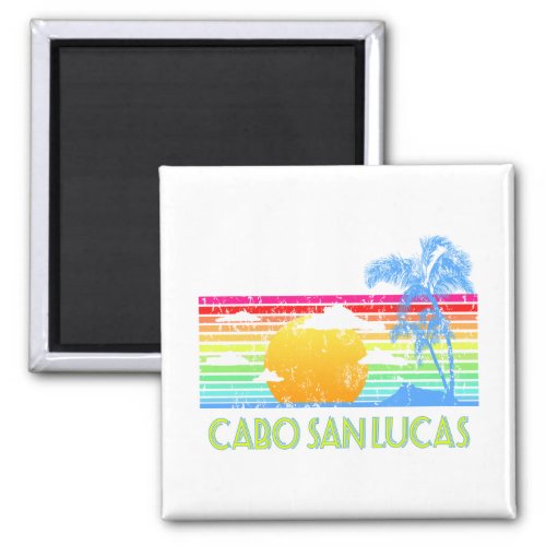 Vintage Tropical Cabo San Lucas Magnet