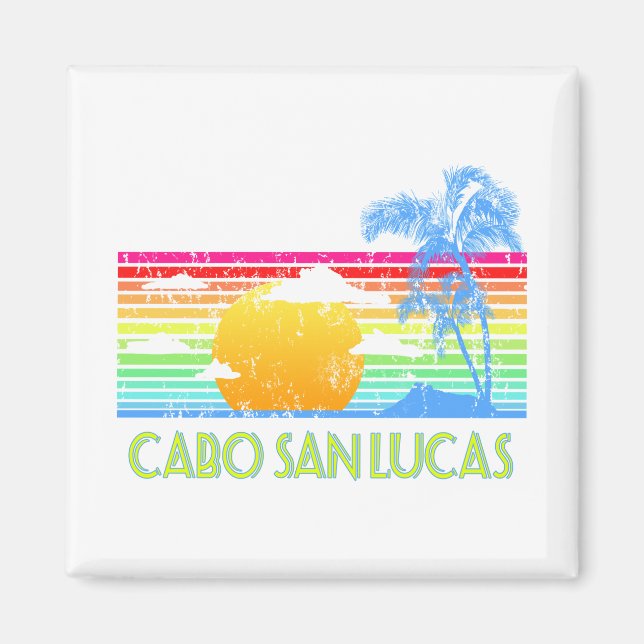 Vintage Tropical Cabo San Lucas Magnet (Front)