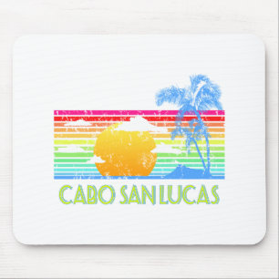 Vintage Tropical Cabo San Lucas Mouse Pad