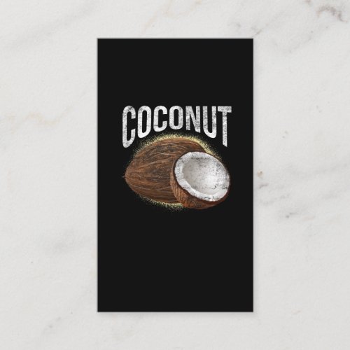 Vintage Tropical Coconut Holiday Theme Business Card