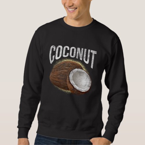Vintage Tropical Coconut Holiday Theme Sweatshirt