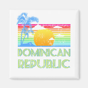 Vintage Tropical Dominican Republic Magnet