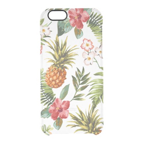 Vintage Tropical Floral iphone6 Clear Case